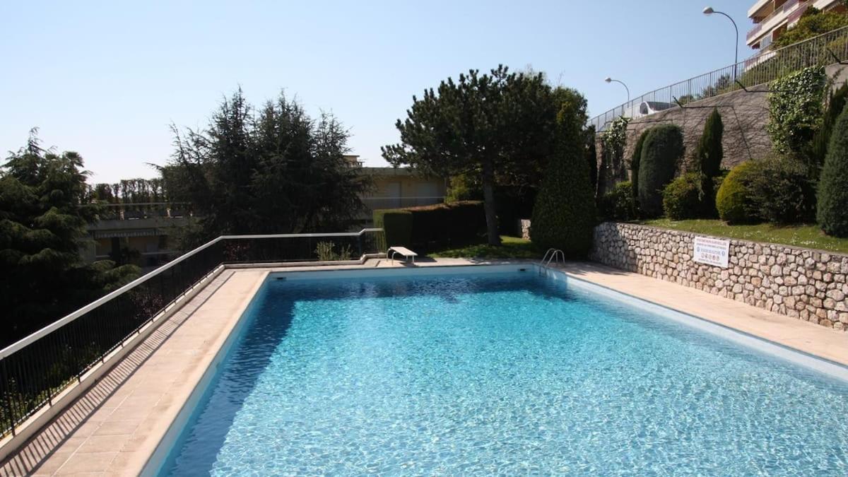 3 Pieces Vue Mer Et Piscine Quartier Parc Imperial ニース エクステリア 写真